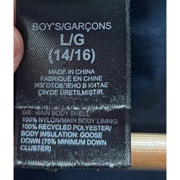 The North Face Puffer Jacket 14 16 Boy's Goose Down Size Large Blue - Picture 6 of 7